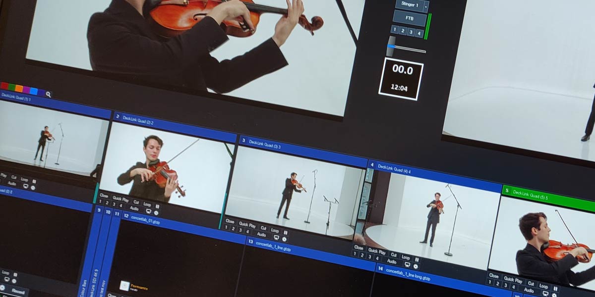 registratie van live streaming evenement